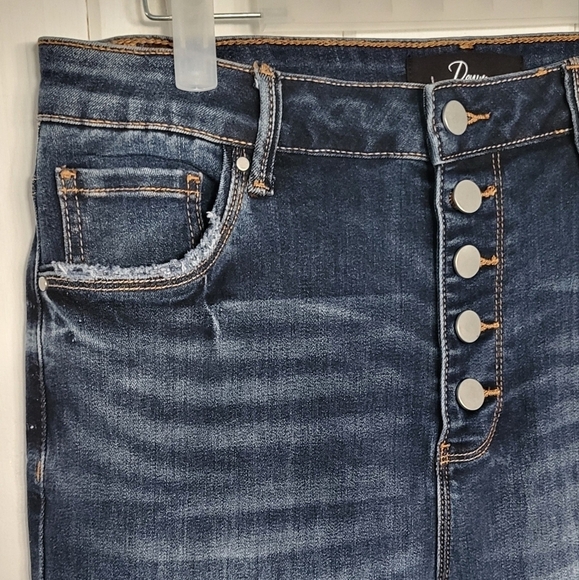 Denim by Laura Distressed Buttonfly Bootcut Jeans - Picture 2 of 10